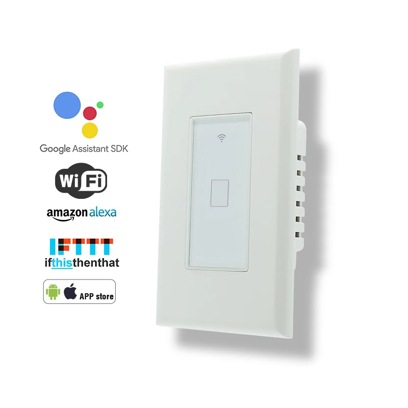 

Wall-Light Touch-Switch Waterproof Fire Retardent Ceiling-Lamp Voice-Control Wifi Alexa Us-Standard-Work Home