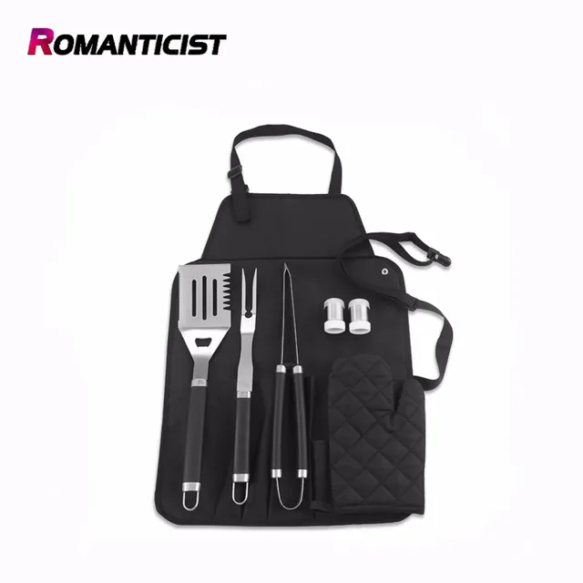 7pcs Bbq Grill Tools Set Heavy Duty Stainless Steel Accessories 7pcs Bbq Grill Tools Set Heavy Duty Stainless Steel Accessories With A Storage Bag Complete Outdoor Grilling Kit