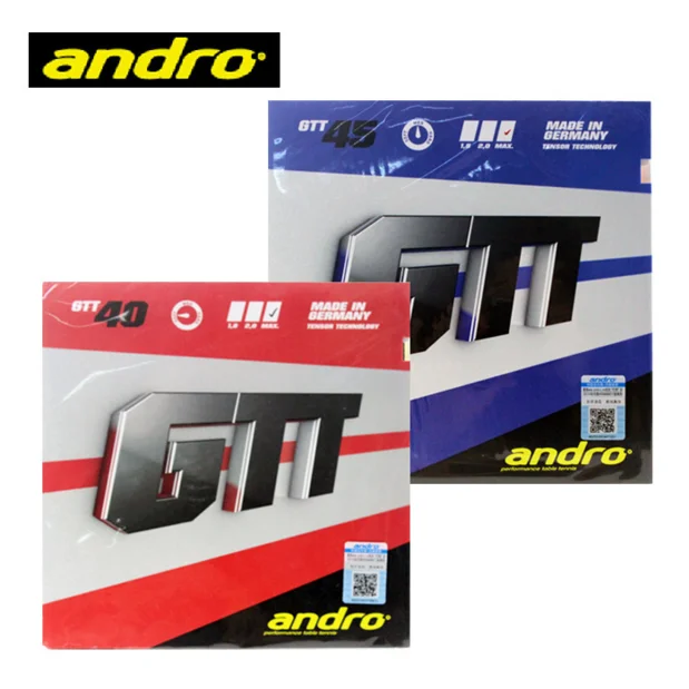 Andro GTT40 GTT45 Pimples In Table Tennis Rubber Pips-In Ping Pong Sponge Tenis De Mesa Andro GTT40 GTT45 Pimples In Table Tennis Rubber Pips-In Ping Pong Sponge Tenis De Mesa