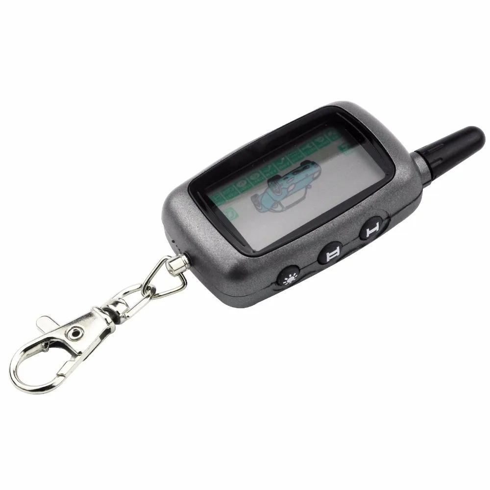 

A9 LCD Remote Controller for Starline A9 Twage KeyChian Fob Two Way Car Alarm System with Logo