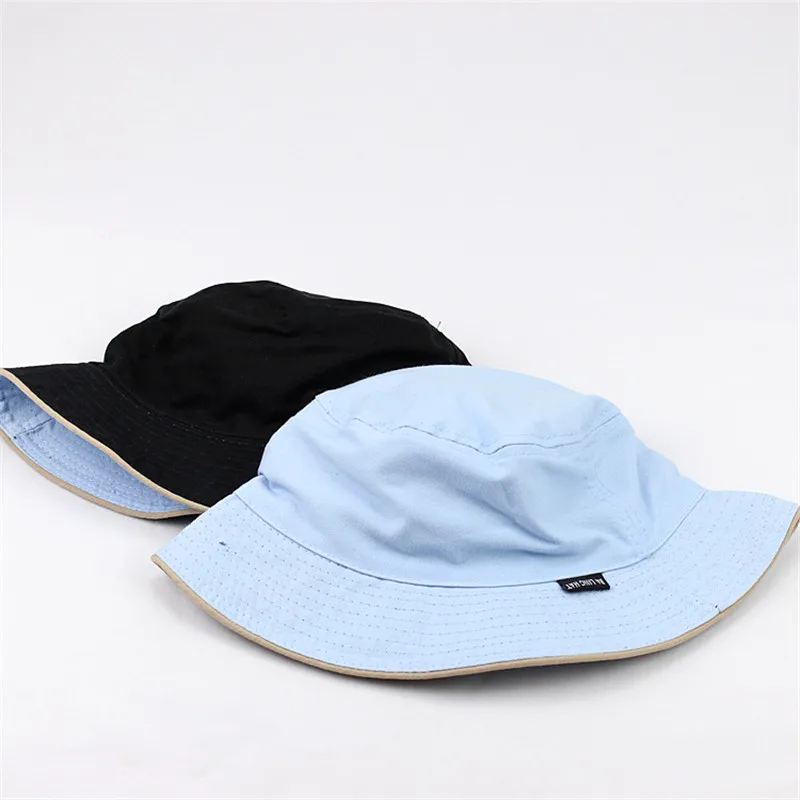 Хлопок, одноцветная черная и белая Панама, шляпа рыбака, уличная шляпа для путешествий, шляпа от солнца, шляпы для мужчин и женщин 28