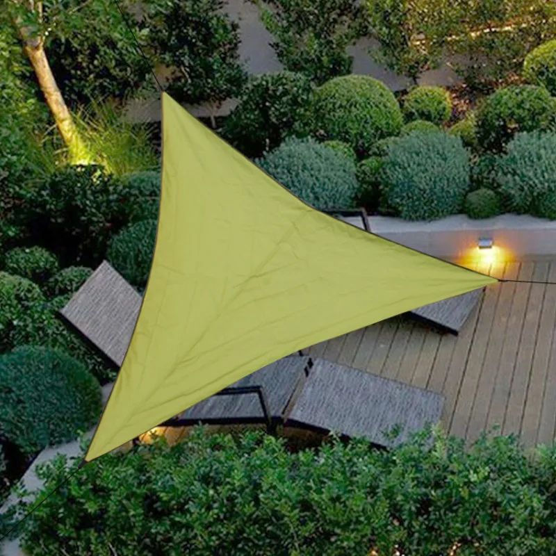 3M*3M Triangle Sun ShelterOutdoor Sky Canopy Sunshade Protection Garden