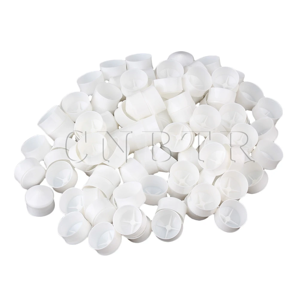 

CNBTR 100pcs Plastic Industrial Dispensing Syringe Plugger Tip Piston USA Type 30/50cc