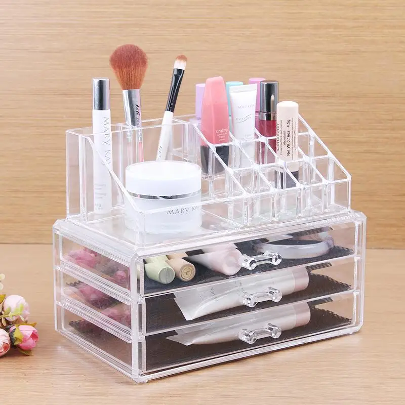 Wholesale New Fashion 1Set Acrylic Cosmetic Jewellery Rack Makeup