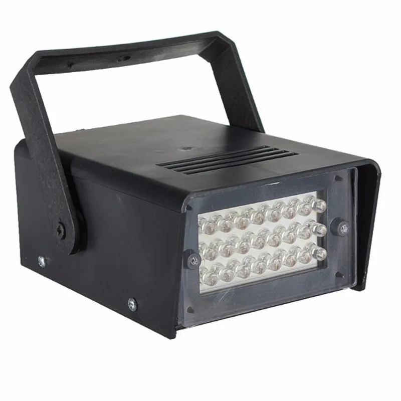 

Mini 220V 3W 24 LED Operated DJ Strobe Lights Disco Party Club Stroboscope White stage light effects