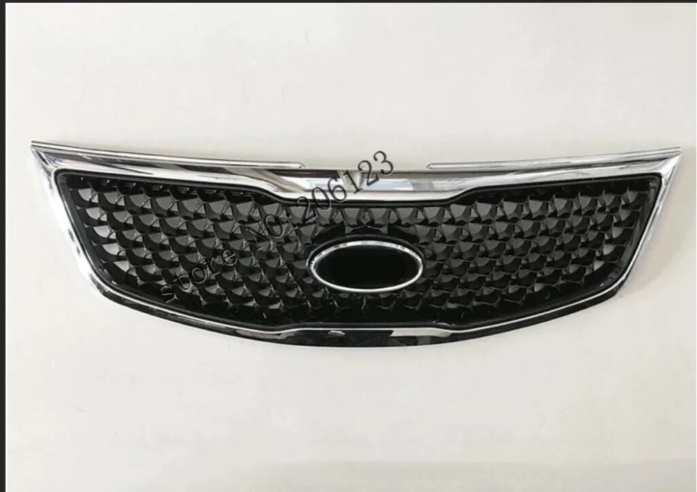 With LOGO Car avant Grill Grille cas avec une bande pour For Kia Sportage 2011- Very good quality