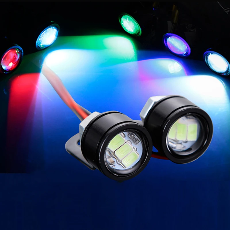 One pair 12V car parking lights eagle eye led light small led daytime