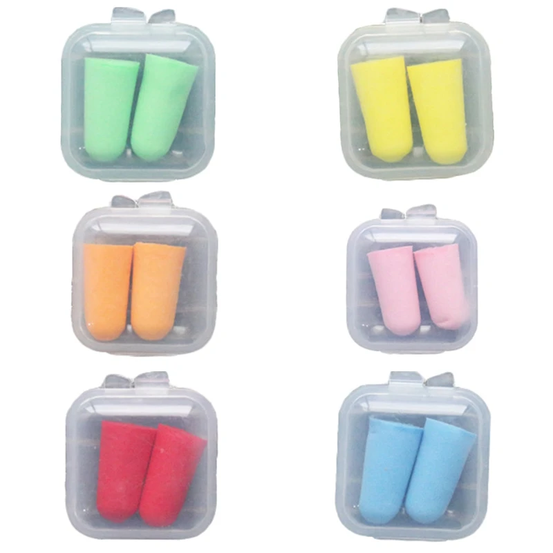 1pair Comfort Earplugs Noise Reduction Foam Soft Ear Plugs Travel Sleep Noise Prevention Protective Sleep Slow Rebound Earplugs