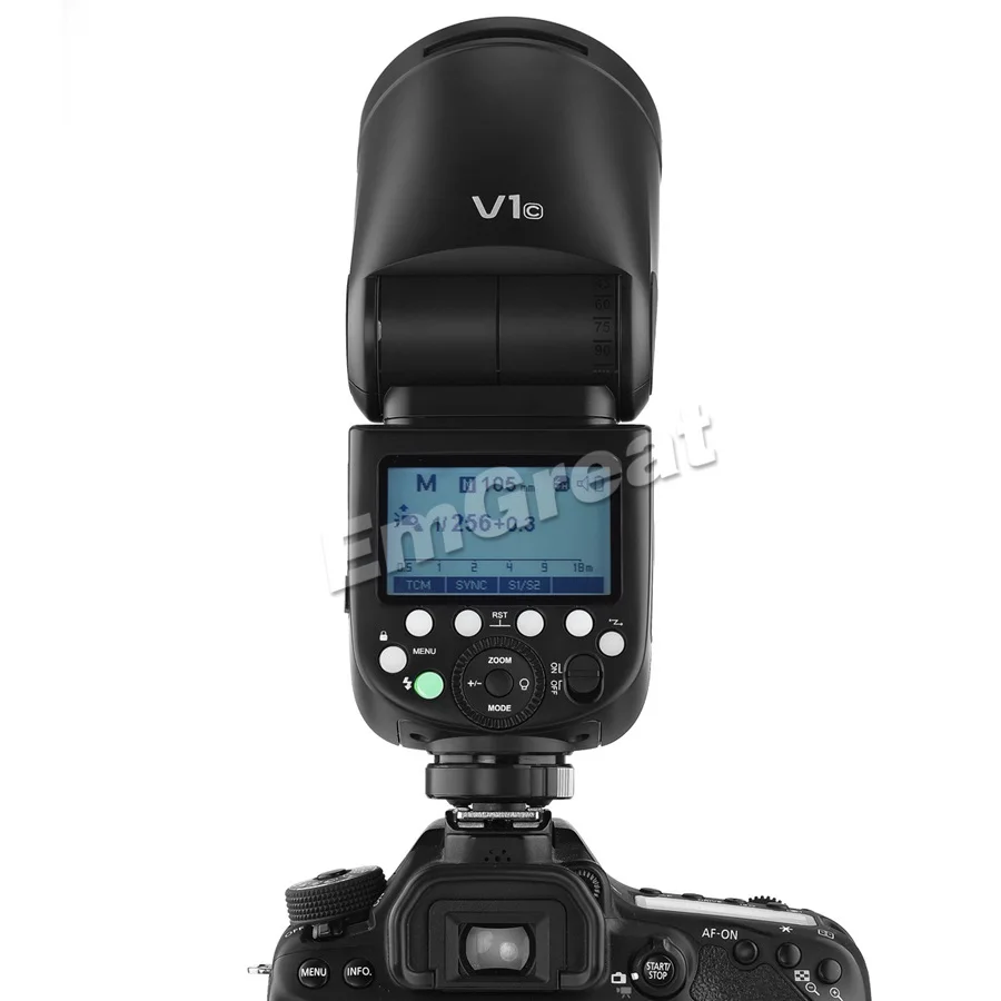 Godox V1 76 Вт круглая головка вспышка светильник V1C V1N V1S ttl 1/8000s HSS 2600 мАч литиевая батарея для камеры sony Canon Nikon