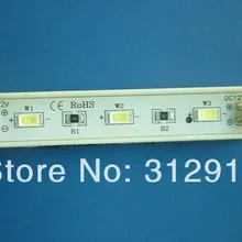 20 шт. 5730 SMD LED модуль; высокий яркий; 1.2 Вт; IP65; DC12V; 120-150lm; размер: 75 мм* 12 мм; пластиковый корпус