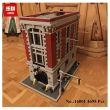 IN STOCK Free shipping New LEPIN 16001 4695Pcs Ghostbusters Firehouse Headquarters Model Building Kits Model set Compatible With