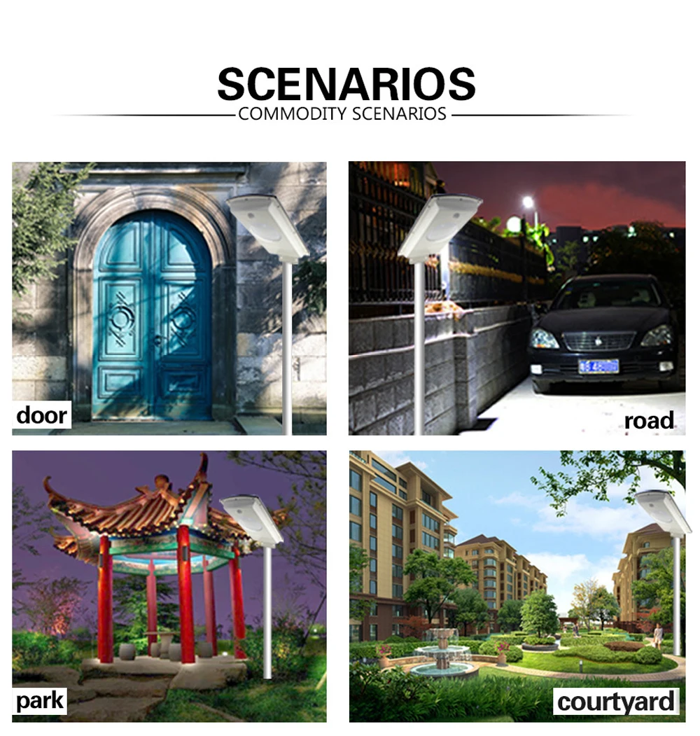 GO OCEAN Solar Lamps LED Solar Waterproof Wall Integrated LED Street Light Solar Lamp Motion Sensor Outdoor Garden Light (3)