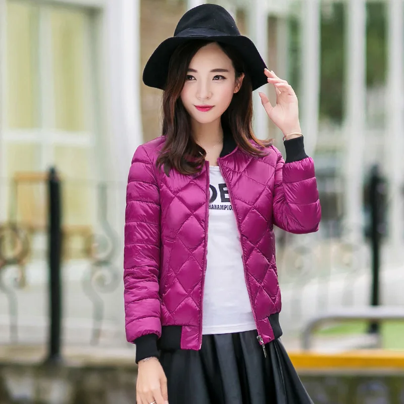2017 New Autumn Winter font b women b font Parkas basic font b jacket b font