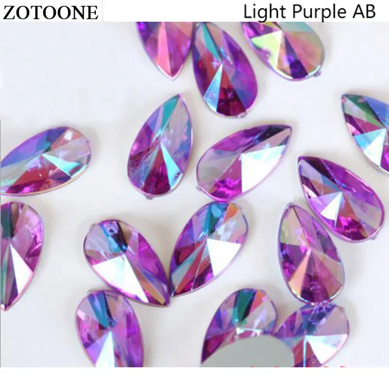 ZOTOONE 50 100 шт 8х13 мм горячая распродажа высокое качество 6 цветов плоские Акриловые