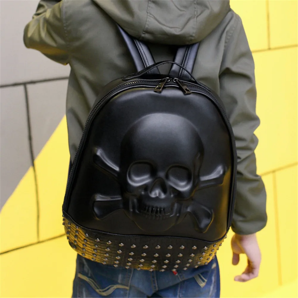 LaMaxZa модные сумки для Для мужчин 2018 хип хоп осветления Mochila Feminina SJB24 череп Masculina Kanken