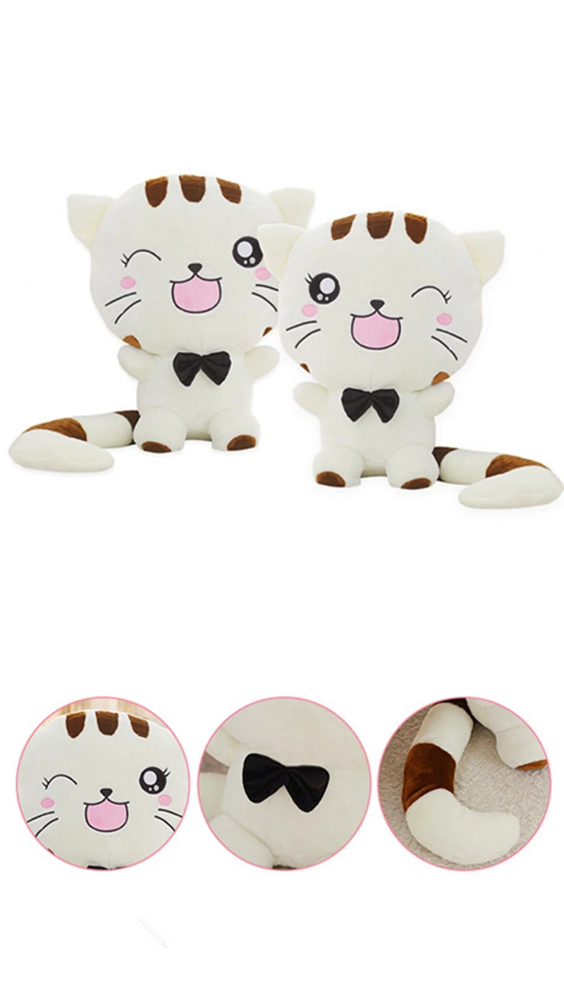 cute big face cat plush toy Korea doll large kawaii fat cats dolls sleeping pillow for girl birthday gift 39inch 100cm DY50305 (14)