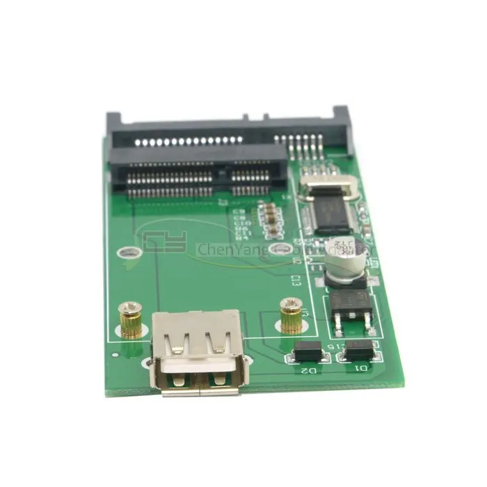 Комбинированный mSATA твердотельный диск SSD на SATA 22pin и USB 2 0 жесткий чехол Корпус PCBA |