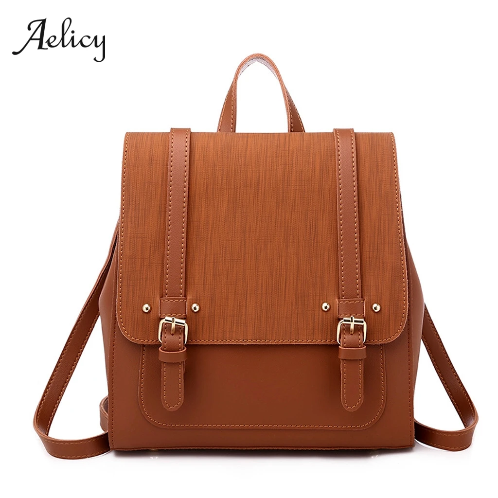 Aelicy, женский рюкзак, Повседневный, из искусственной кожи, рюкзак для путешествий, Mochila Escolar Masculina, рюкзак Zainetto Donna, женский, Одноцветный, маленький