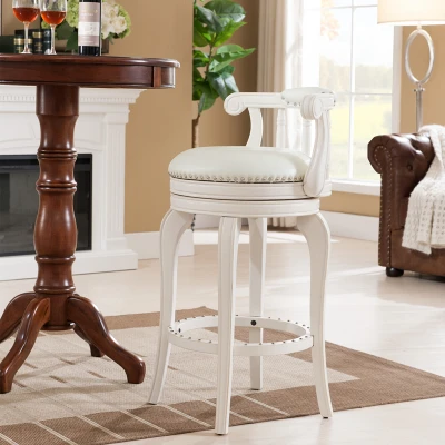 European Style Bar Chair Leather Bar Stool European Solid Wood Bar Stool High Swivel Chair European Style Bar Chair Leather Bar Stool European Solid Wood Bar Stool High Swivel Chair