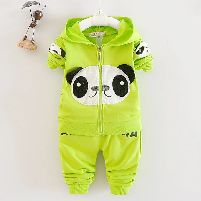 

heat! 2016 new autumn baby boys and girls suit cartoon 100% cotton jacket + pants 2pcs/sets of children brand Free Shipping