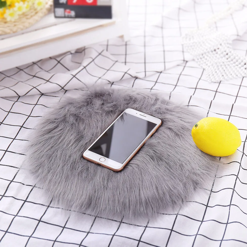 

Soft small Artificial Sheepskin Rug Chair Cover Bedroom Mat Artificial Wool Warm Hairy Carpet Seat Textil Fur Area Rugs