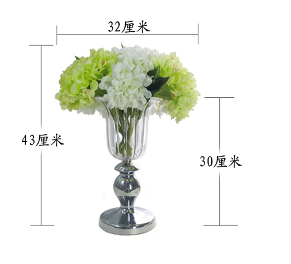 Нордическая роскошная хрустальная ваза с высокой ногой прозрачная ваза для цветов Классическая американская Цветочная композиция домашние декорации