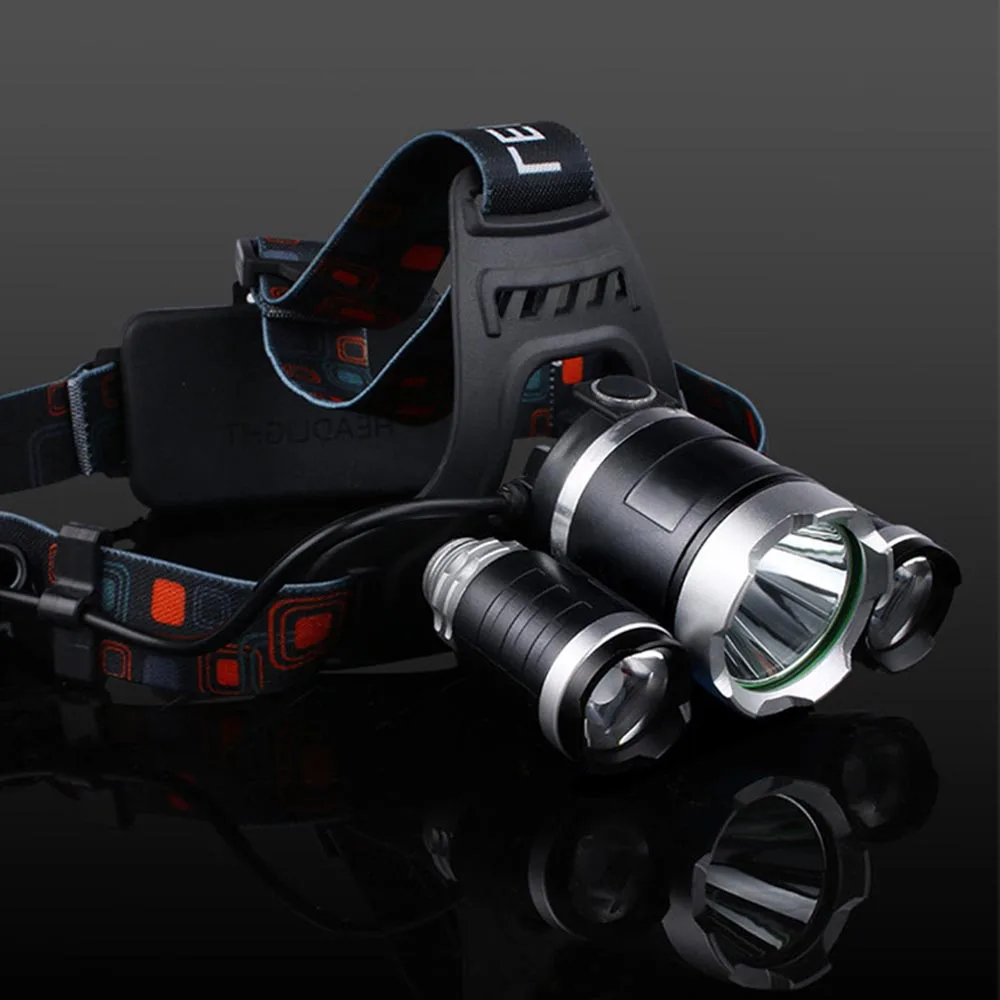 3 LED 4 Mode White Light LED Headlamp T6 1000lm LED Headlight Outdoor