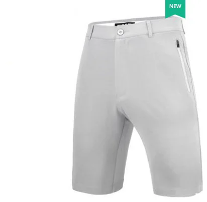 PGM новые шорты для гольфа Мужские дышащие шорты с дырками мужские Красивые спортивные шорты эластичные качественные комфортные шорты с карманами на молнии - Цвет: Серый