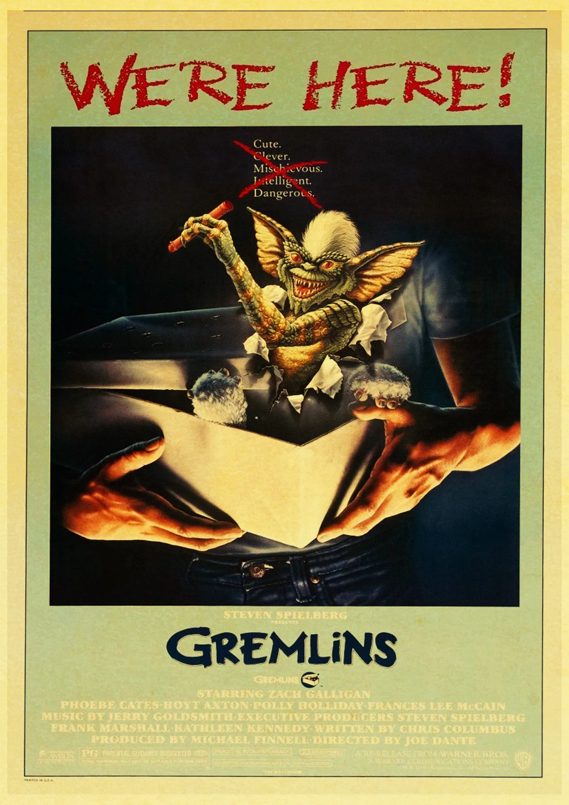 Классический фильм триллер Gremlins Ретро плакат хороший отпечатанный Домашний номер настенная декоративная живопись наклейка - Цвет: D151