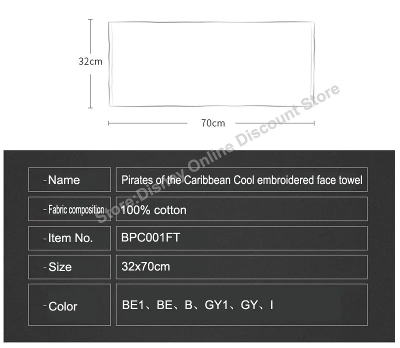 Дисней Пираты Карибы хлопок полотенце для лица абсорбент ребенок взрослый полотенце ванная комната путешествия полотенце для рук Прямая поставка