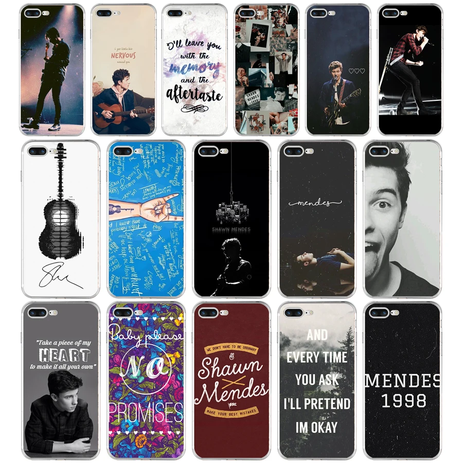 

86AQ Shawn Mendes Fashion Soft TPU Silicone Cover Case For Apple iPhone 6 6s 7 8 plus Case