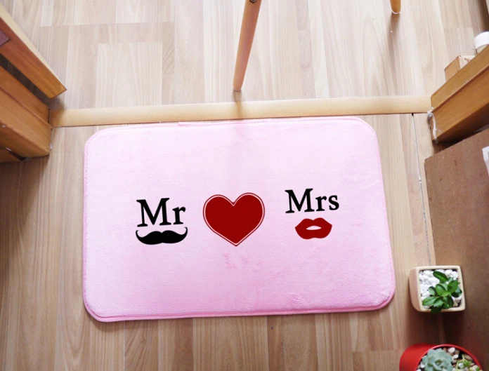 40 см* 60 см коврики Zakka противоскользящие коврик разнообразие Mr and Mrs стиль ковер спальня коврик/дверной коврик Винтаж Высокое качество