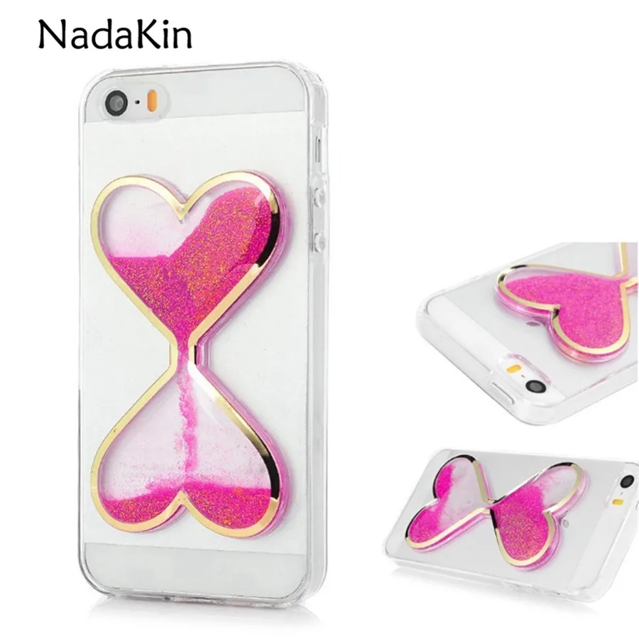 

Shiny Flowing Quicksand Love Heart Case Hard PC Anti-Scratch Acrylic Back Soft TPU Frame Cover for Sony Xperia XA1 Ultra XZS C6