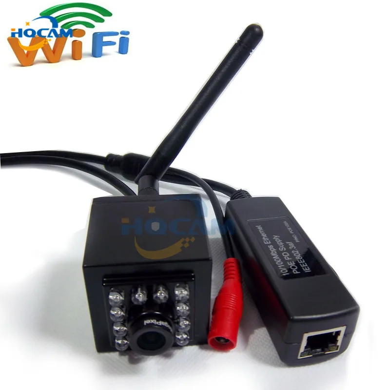Hqcam 720 P IP Камера Беспроводной Wi-Fi видеонаблюдения Камера HD Крытый ИК Ночное видение Поддержка SD карты Micro TF карты видеонаблюдения пришли