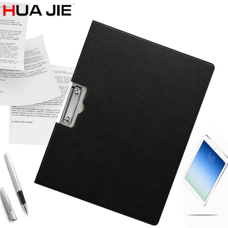 

HUA JIE A3 Clipboard File Folders Writing Document Hardboard Leather Tablet Desk Blotter Mat File Folder for Music Score/Drawing