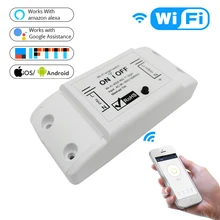 DIY WiFi умный светильник, универсальный таймер выключателя, приложение Smart Life, беспроводной пульт дистанционного управления, работает с Alexa Google Home