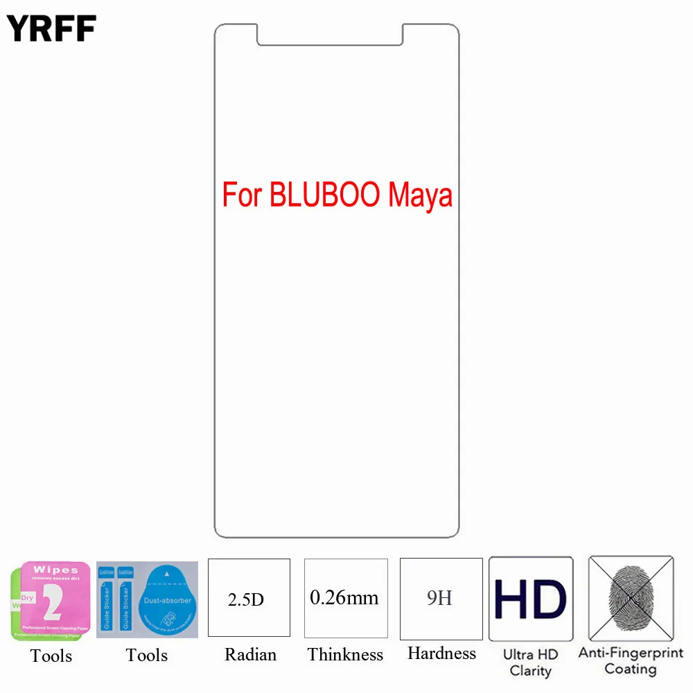 

2PCS 2.5D 0.25mm 9H Tempered Glass Screen Protector Protective Film For Bluboo Maya Free Tools