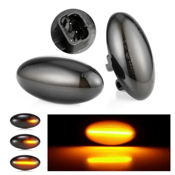 

Car LED Side Marker Dynamic LED Turn Signal Light Amber Light For Citroen C1 C2 C3 C5 C6 Jumpy For Peugeot 307 206 407 107