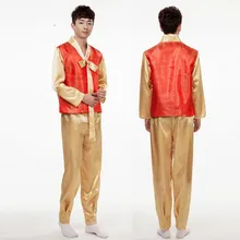 Одежда высшего качества Для мужчин корейский танец костюм ханбок традиционный Для мужчин Костюмы Размеры
