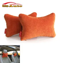 Высокое качество 2 шт Безопасный мягкий подголовник автомобиля подушка для шеи авто чехол для сиденья Подушка подголовник моющийся