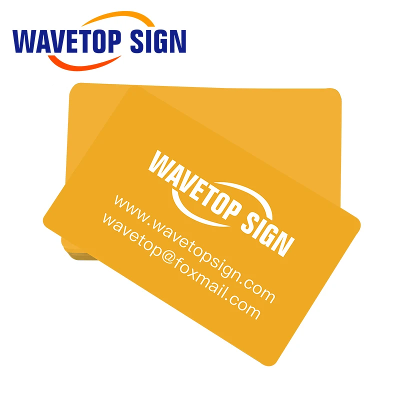 WaveTopSign 100 шт./лот визитные карточки многоцветные алюминиевый сплав металлический