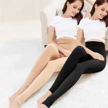 Feilibin, зимние Новые теплые леггинсы, женские теплые леггинсы с высокой талией, плотные бархатные леггинсы, одноцветные леггинсы, женские теплые термоштаны