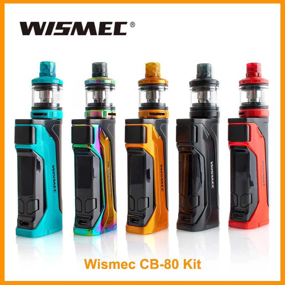 

Original Wismec CB-80 Kit with AMOR NS Pro Tank 2ml Capacity Output 80W WS01 Triple/WS04 MTL Coil E-Cigarette