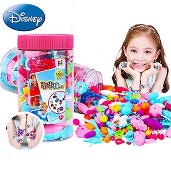 

Disney children beaded toys ice romance children manual DIY spell plug girls wear beads handmade beaded toys for children