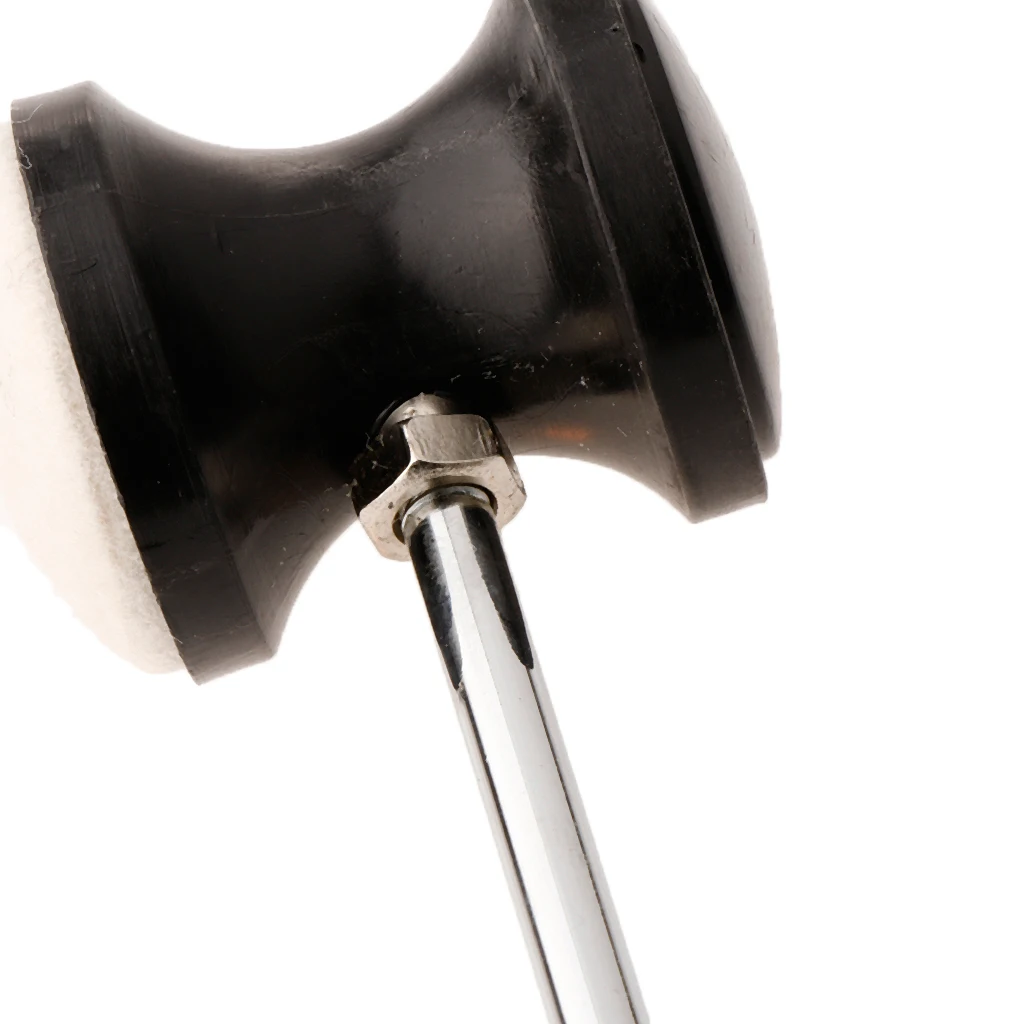 Bass Drum Hammer Kick Drum Foot Pedal Beater Mallet with Felt Head for Drum Set Kit Percussion Parts