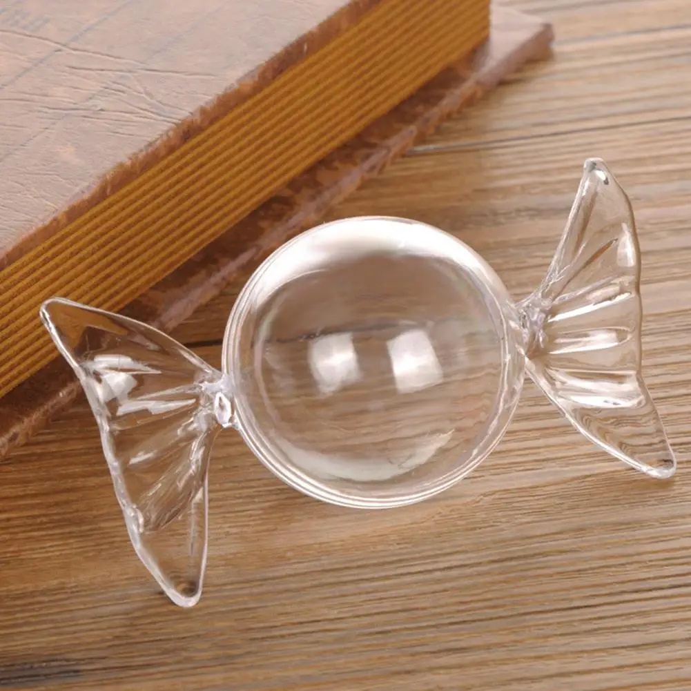 

12Pcs Innovative Transparent Clear Plastic Cute Candy Shaped Candy Boxes Case Storage Container Party Baby Shower Decoration