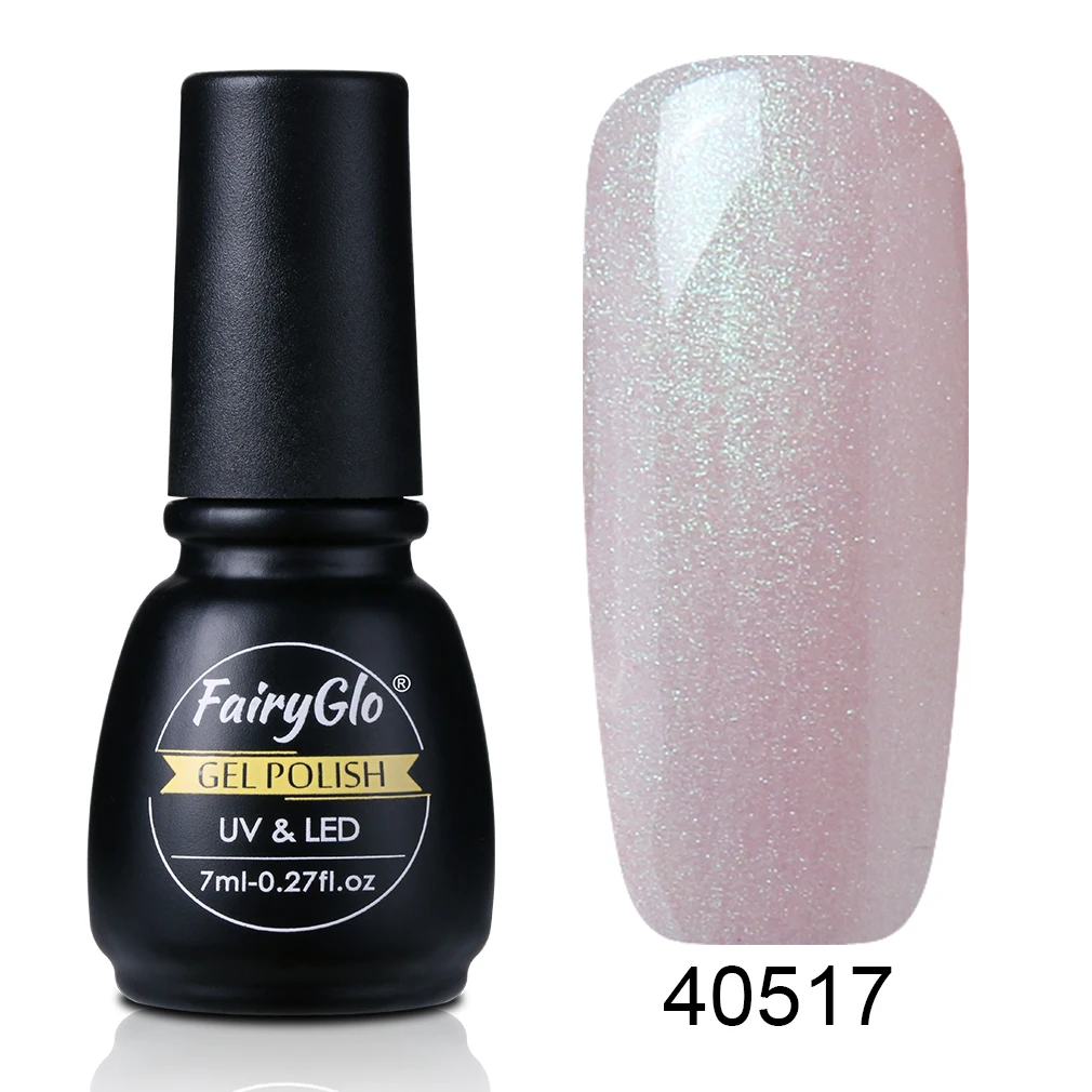 FairyGlo 7 мл гель для ногтей замачиваемый УФ светодиодный Полупостоянный Гель-лак-эмаль для ногтей Гель-лак основа Топ праймер Lucky лак чернила клей - Цвет: 40517