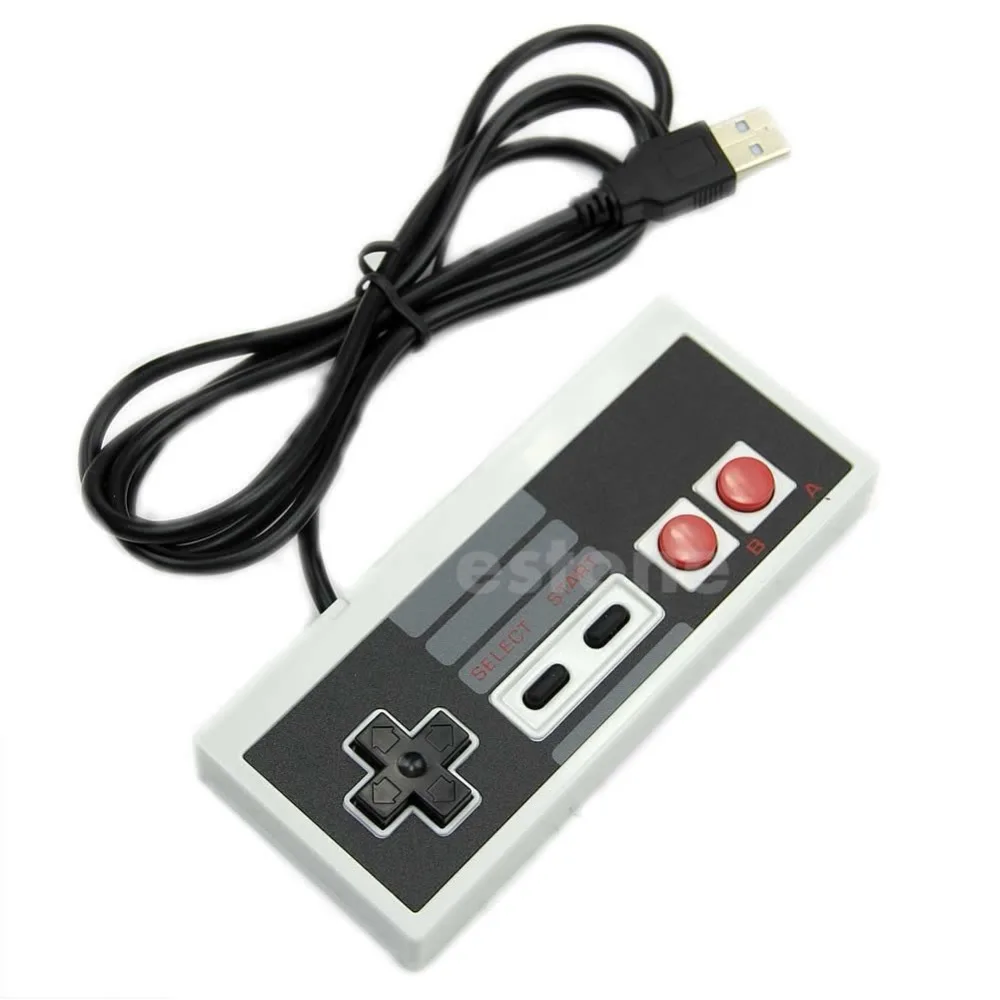 USB игровой контроллер Plug-Play пластик черный+ серый для NES PC Windows