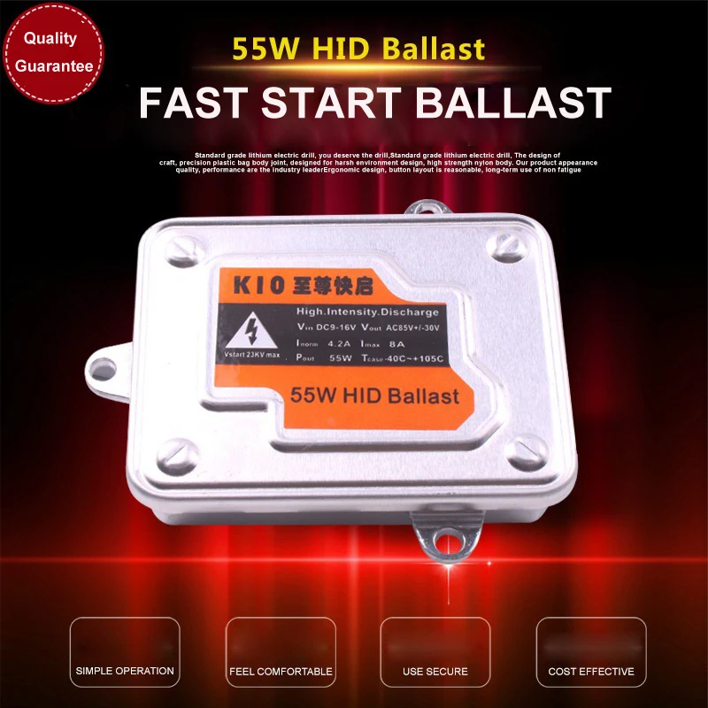 

55W Fast Start HID Ballast Slim AC OEM Digital Electronic HID Bi Xenon Ballast For HID kit Xenon 12V