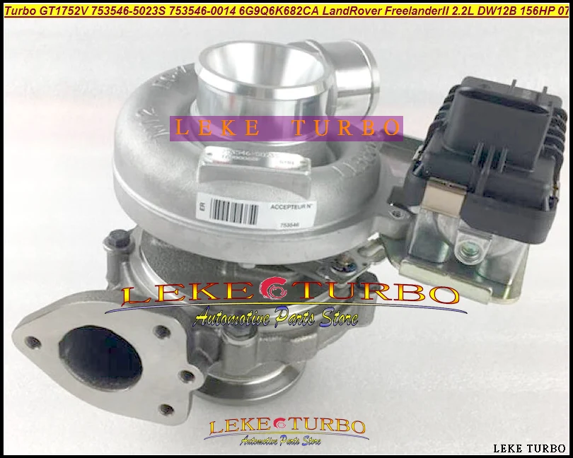 Новый оригинальный Turbo GT1752V 753546 753546-5023 S 753546-0014 6G9Q6K682CA для Land-Rover freelander II 2.2L DW12B PSA 2007-160HP